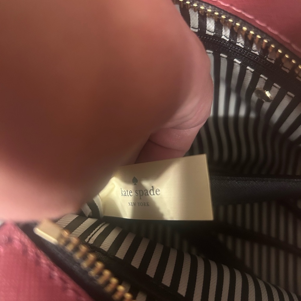 Kate Spade Cranberry and Black Bag - Picture 7 of 7